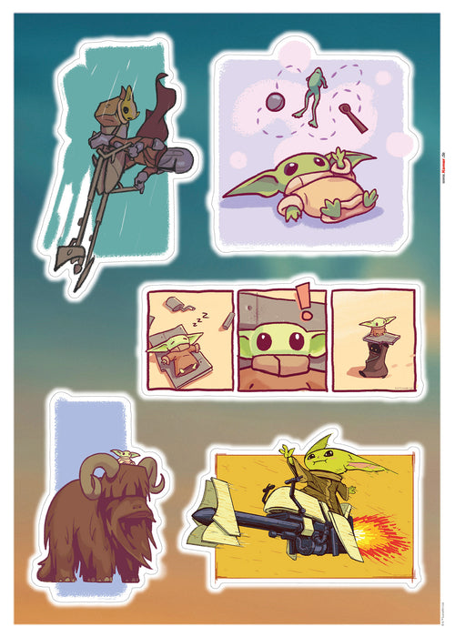 Wandtattoo | Mandalorian Funny Grogu | 50 x 70 cm