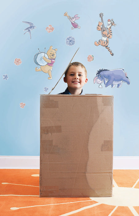 Wandtattoo | Winnie the Pooh | Flowers & Music | 50 x 70 cm