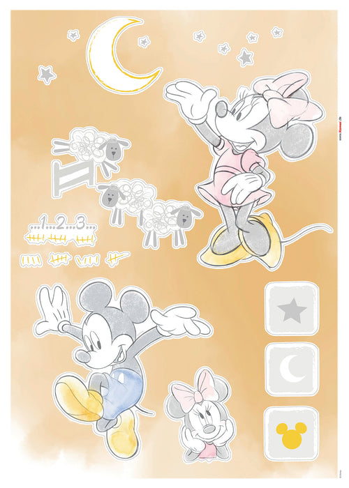 Wandtattoo | Mickey Counting Sheeps | 50 x 70 cm