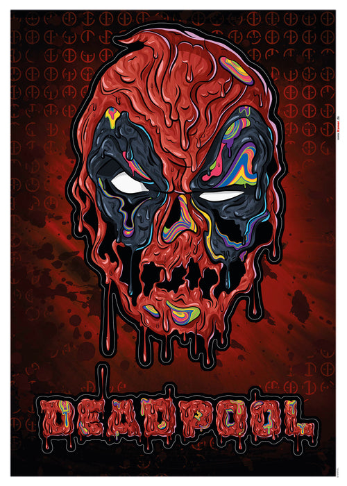 Wandtattoo | Deadpool Meltpool | 50 x 70 cm
