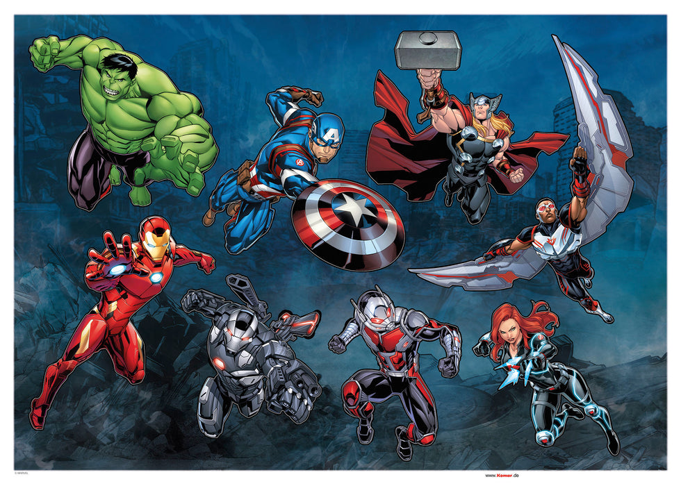 Wandtattoo | Avengers Crew | 50 x 70 cm
