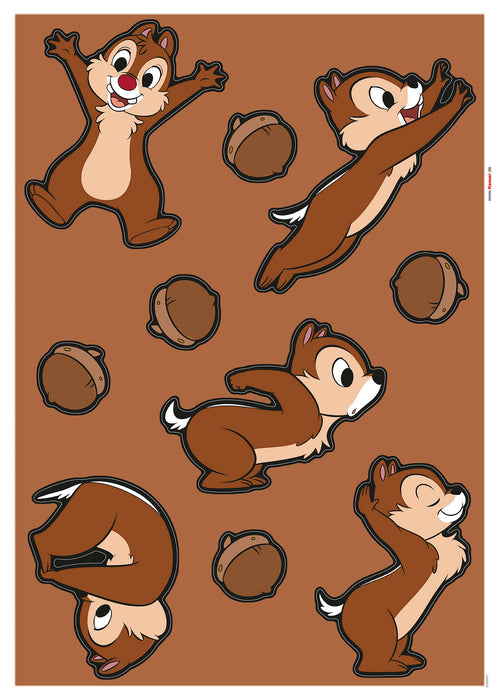 Komar NEU | Wandtattoo - Chip 'n' Dale Hazelnut Hunt - Größe 50 x 70 cm