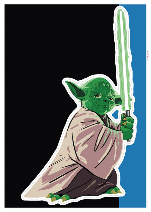 Komar NEU | Wandtattoo - Star Wars Yoda training Session - Größe 50 x 70 cm