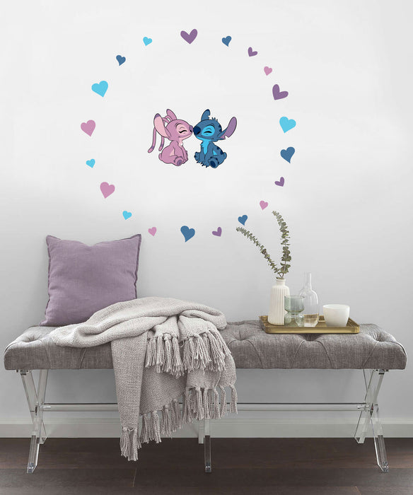 Komar NEU | Wandtattoo - Stitch and Angel Cutie - Größe 50 x 70 cm