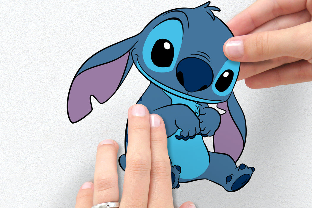 Wandtattoo | Stitch and Angel Happy | 50 x 70 cm