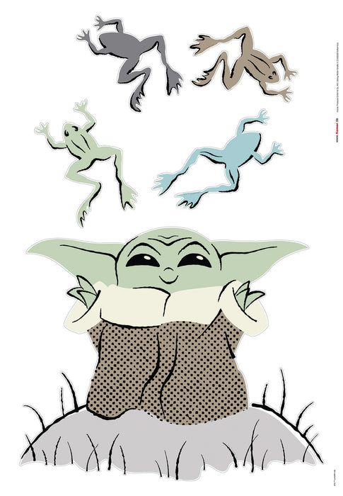 Wandtattoo | Star Wars The Mandalorian Grogu Enchanted Frogs | 50 x 70 cm