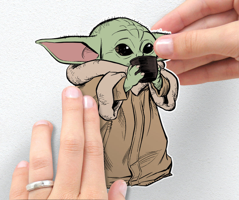 Komar NEU | Komar Wandtattoo - Star Wars The Mandalorian Grogu The Cutest - Größe 50 x 70 cm
