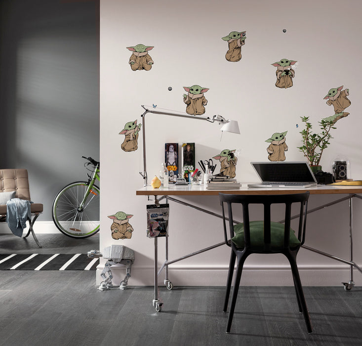 Komar NEU | Komar Wandtattoo - Star Wars The Mandalorian Grogu The Cutest - Größe 50 x 70 cm