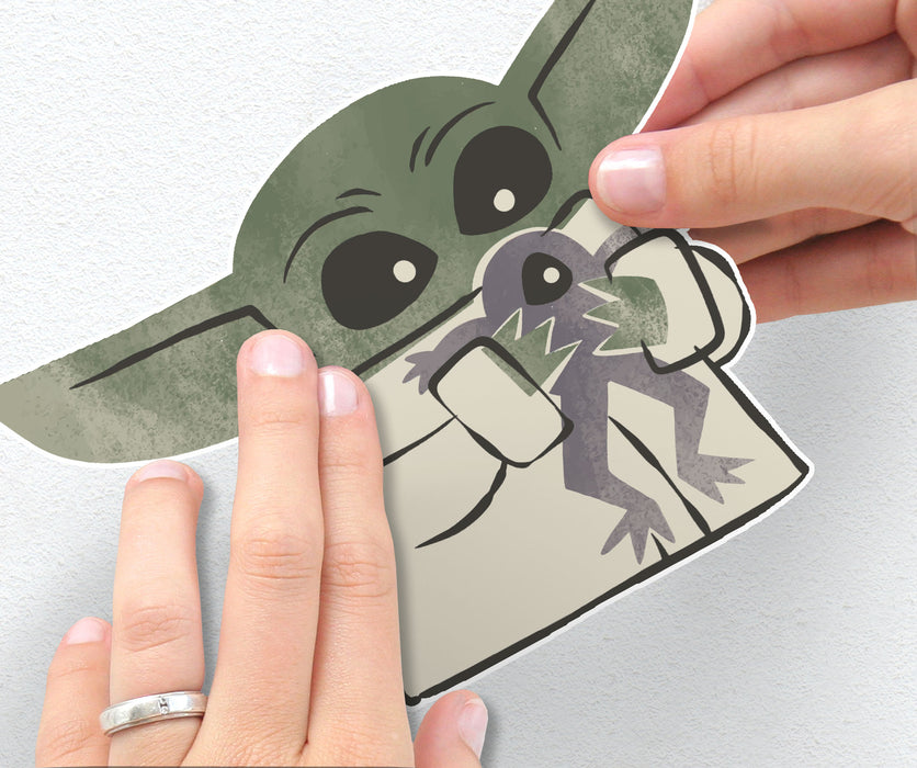 Komar NEU | Komar Wandtattoo - Star Wars The Mandalorian Grogu Cute - Größe 50 x 70 cm