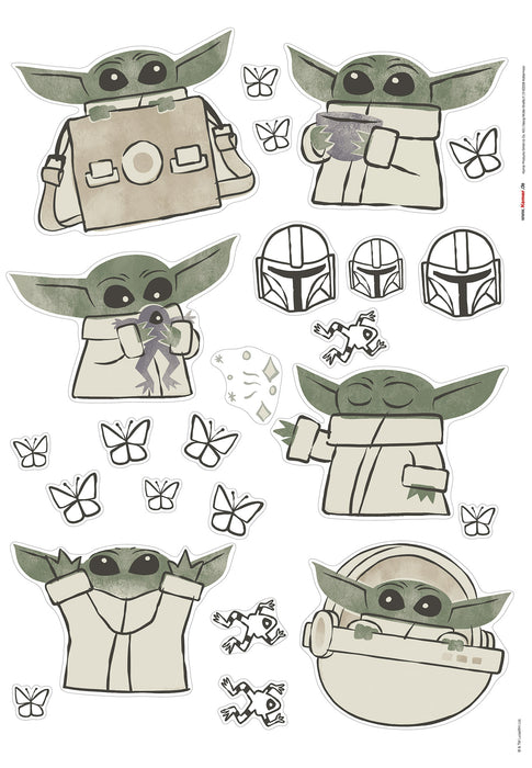 Wandtattoo | Star Wars The Mandalorian Grogu Cute | 50 x 70 cm