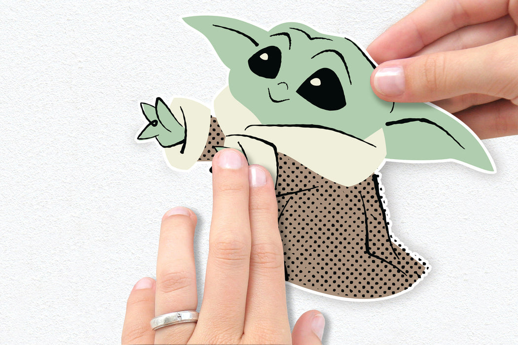 Komar NEU | Komar Wandtattoo - Star Wars The Mandalorian Grogu Sunshine - Größe 50 x 70 cm