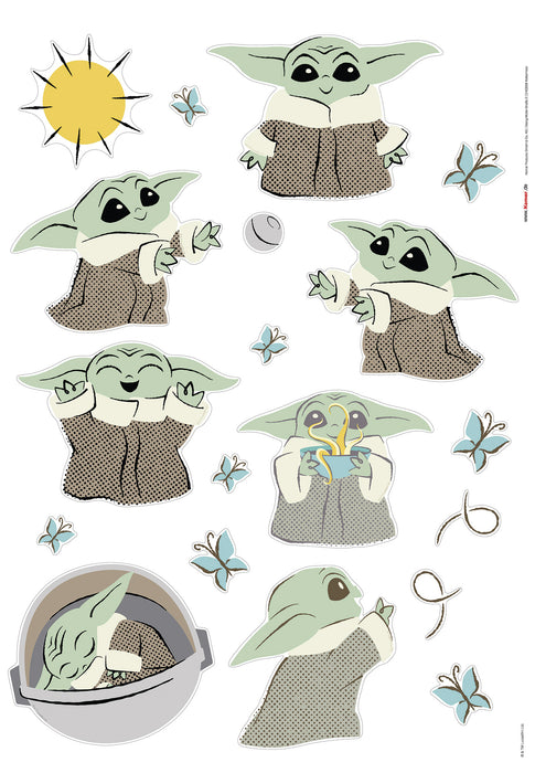 Wandtattoo | Star Wars The Mandalorian Grogu Sunshine | 50 x 70 cm