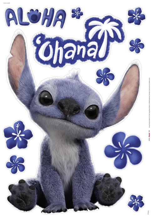 Komar NEU | Komar Wandtattoo - Disney Lilo and Stitch Live Action Ohana - Größe 50 x 70 cm