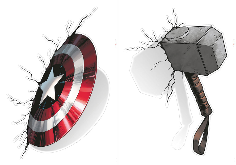 Komar NEU | Wandtattoo - Avengers Powerful Weapons - Größe 50 x 70 cm