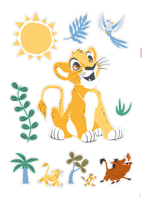 Komar NEU | Wandtattoo - Lion King Faraway Oasis - Größe 50 x 70 cm