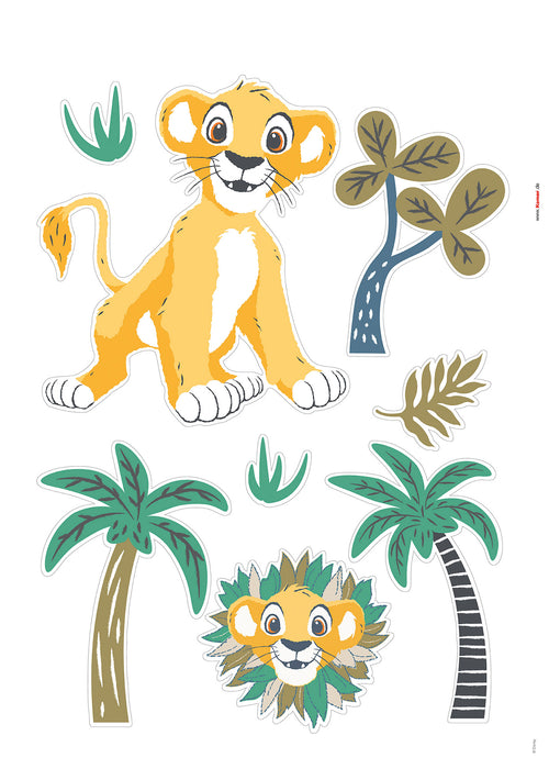 Komar NEU | Wandtattoo - Lion King Faraway Oasis - Größe 50 x 70 cm