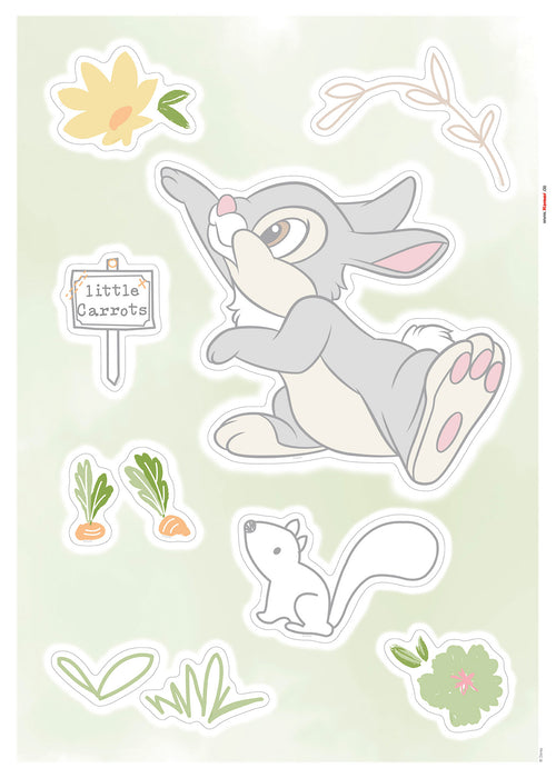 Komar NEU | Wandtattoo - Thumper Growing Carrots - Größe 50 x 70 cm