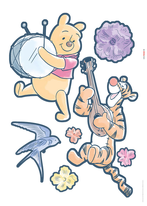 Wandtattoo | Winnie the Pooh Rock | a | bye | 50 x 70 cm