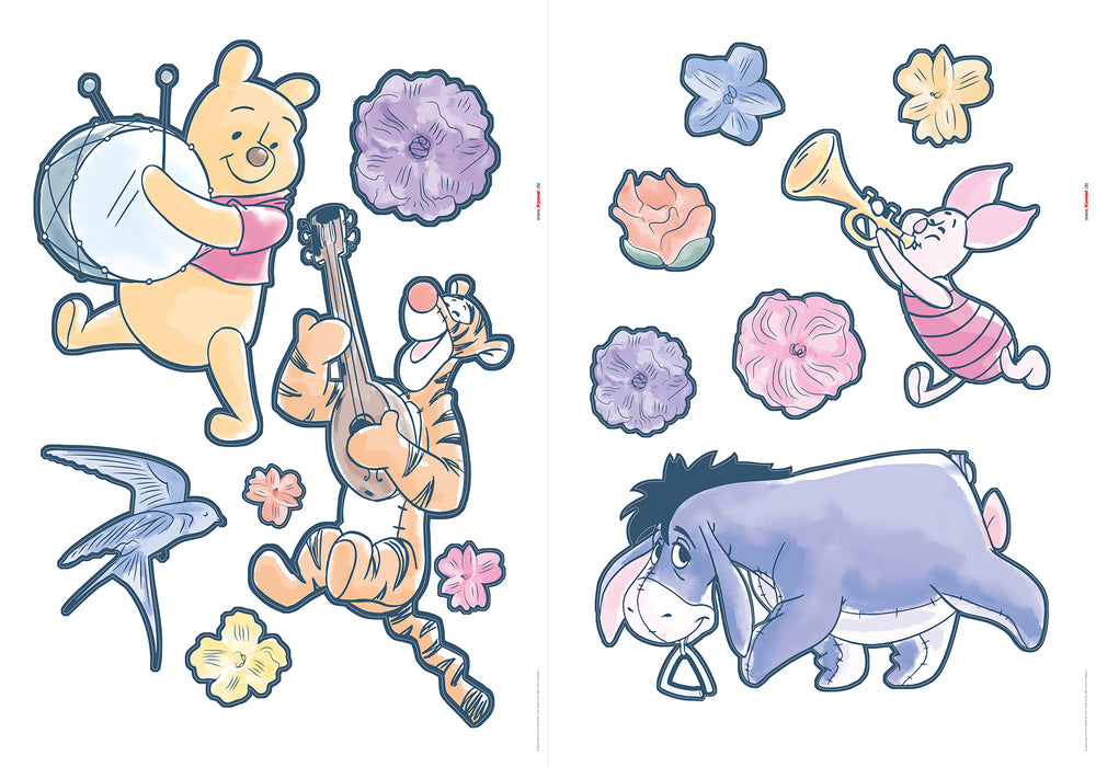 Komar NEU | Wandtattoo - Winnie the Pooh Rock-a-bye - Größe 50 x 70 cm