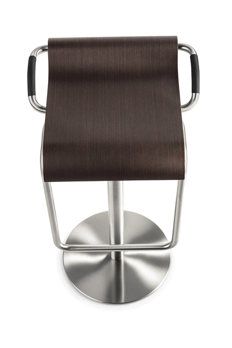 Bar- und Tresenhocker | myOPUS | Wenge | Gestell Chrom gebürstet Edelstahllook