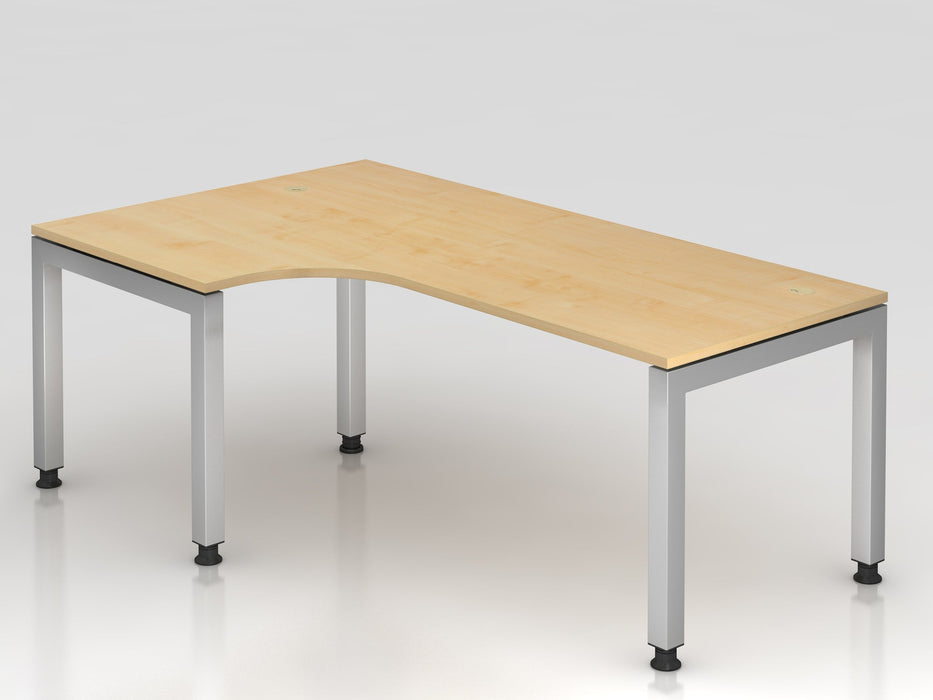 Hammerbacher | Winkeltisch U-Fuß eckig 200x120cm 90° Ahorn