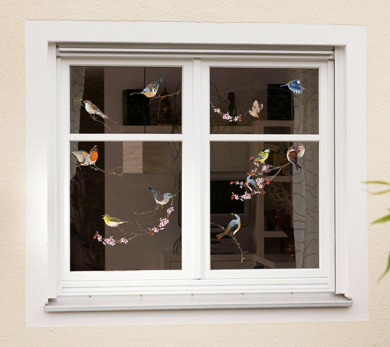 Komar NEU | Fenstersticker - Birds - Größe 31 x 31 cm
