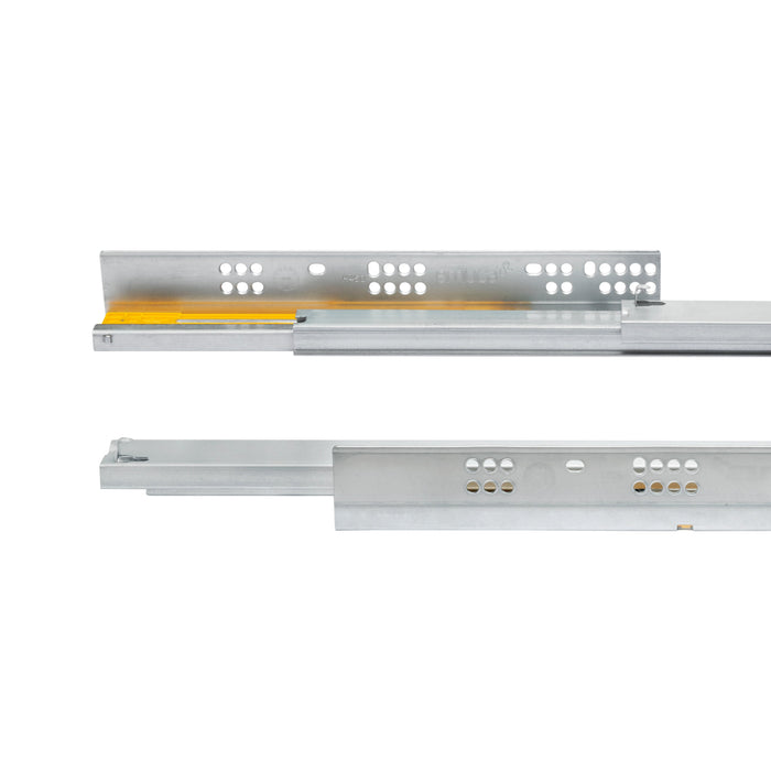 Emuca Satz Unterflurführungen Silver, Vollauszug, Schließautomatik, T 550mm, Stahl, Verzinkt