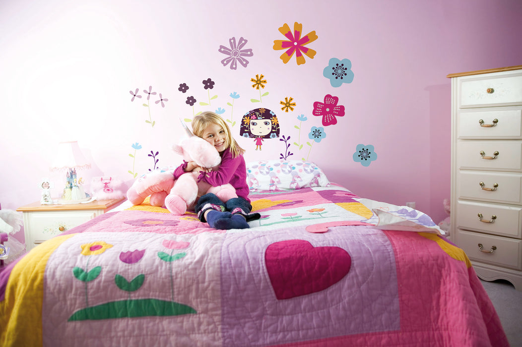 Komar NEU | Wandtattoo - Flowerine - Größe 50 x 70 cm