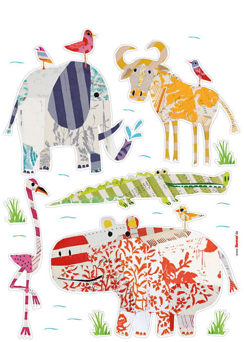 Komar NEU | Wandtattoo - Safari - Größe 50 x 70 cm