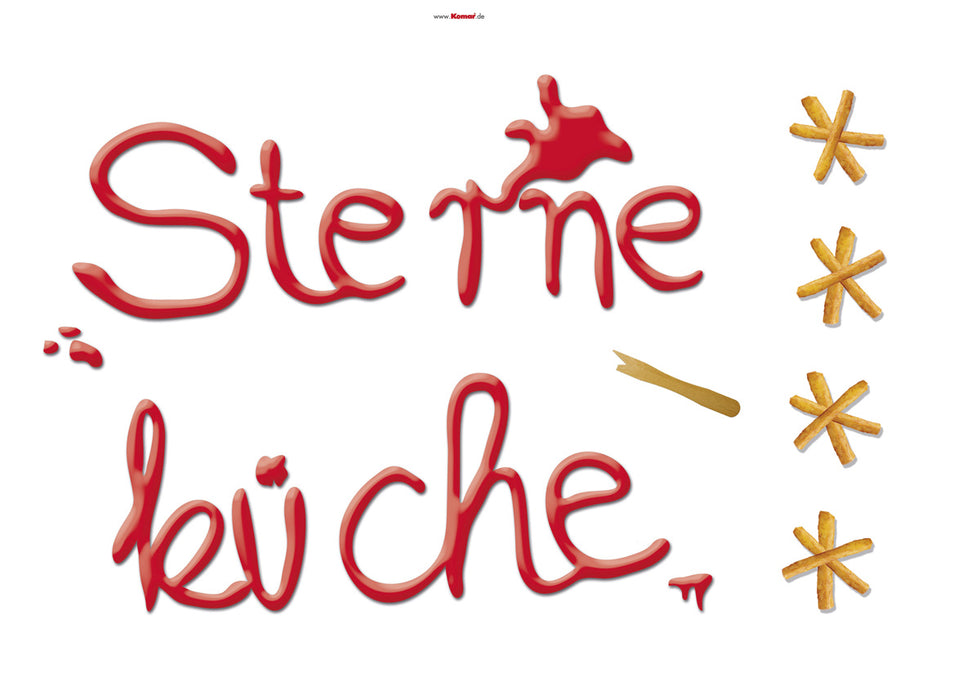 Wandtattoo | Sterneküche | 50 x 70 cm