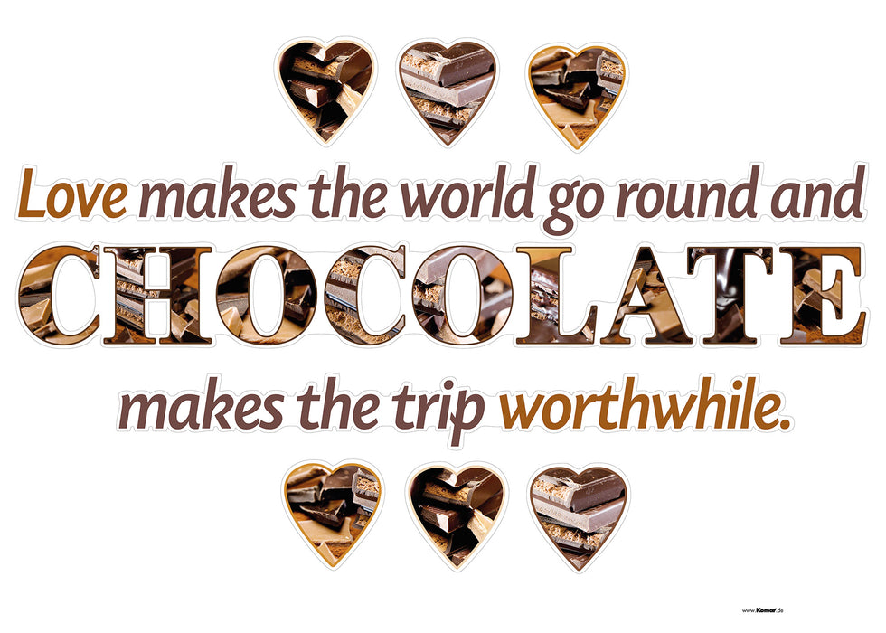 Wandtattoo | Chocolate | 50 x 70 cm