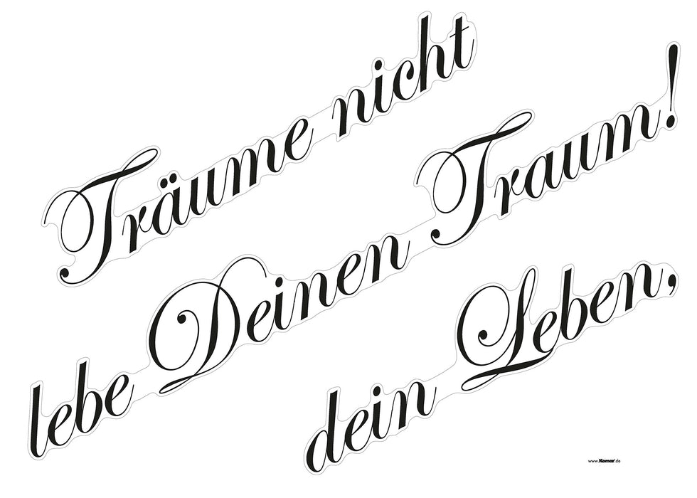 Wandtattoo | Träume | 50 x 70 cm