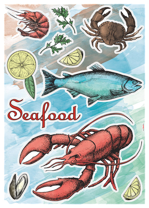 Wandtattoo | Seafood | 50 x 70 cm