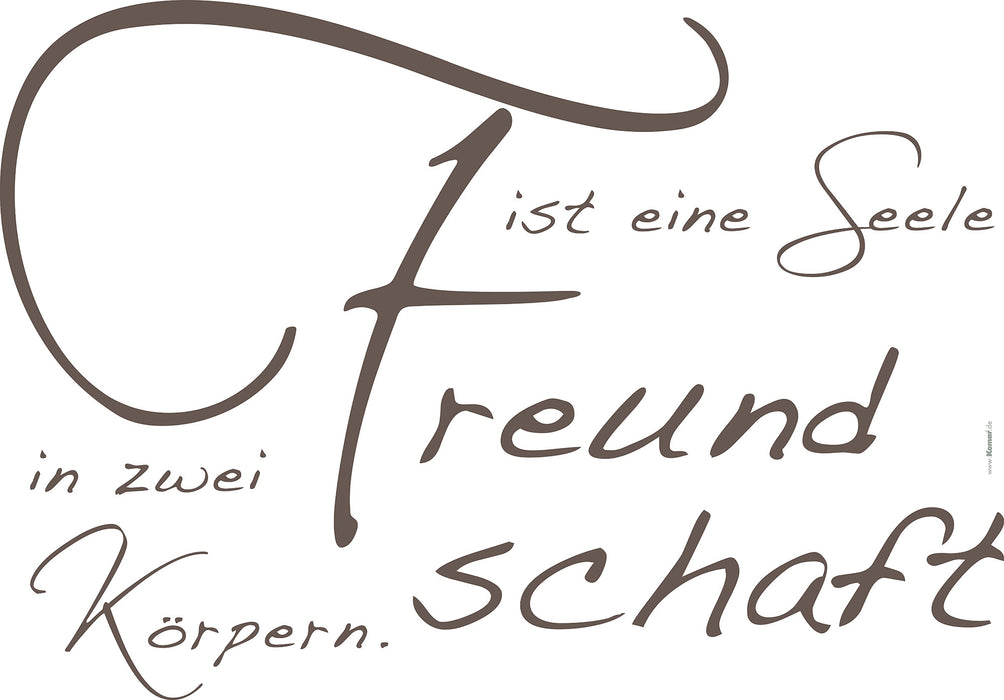 Wandtattoo | Freundschaft | 100 x 70 cm