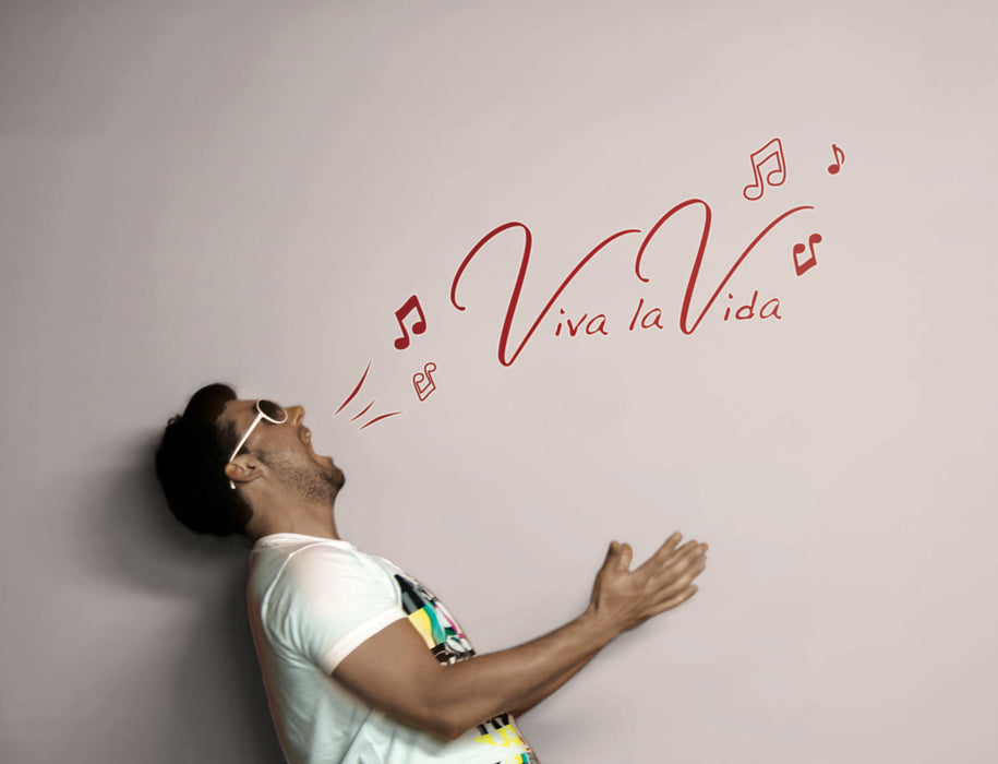 Komar NEU | Wandtattoo - Viva la Vida - Größe 100 x 70 cm