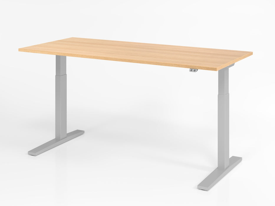Hammerbacher | Sitz-Steh-Schreibtisch el. 180x80cm Eiche