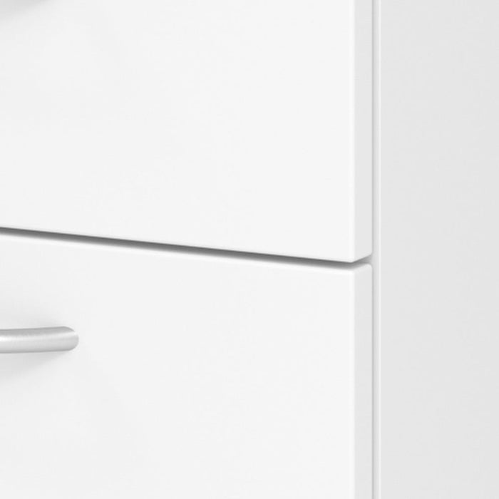 Hammerbacher | Rollcontainer 58cm, 3 Schübe, Schloß BM Weiß