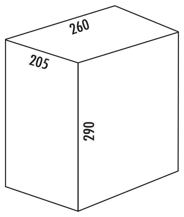 Naber | Ersatzbehälter | alu grau | 10 Liter