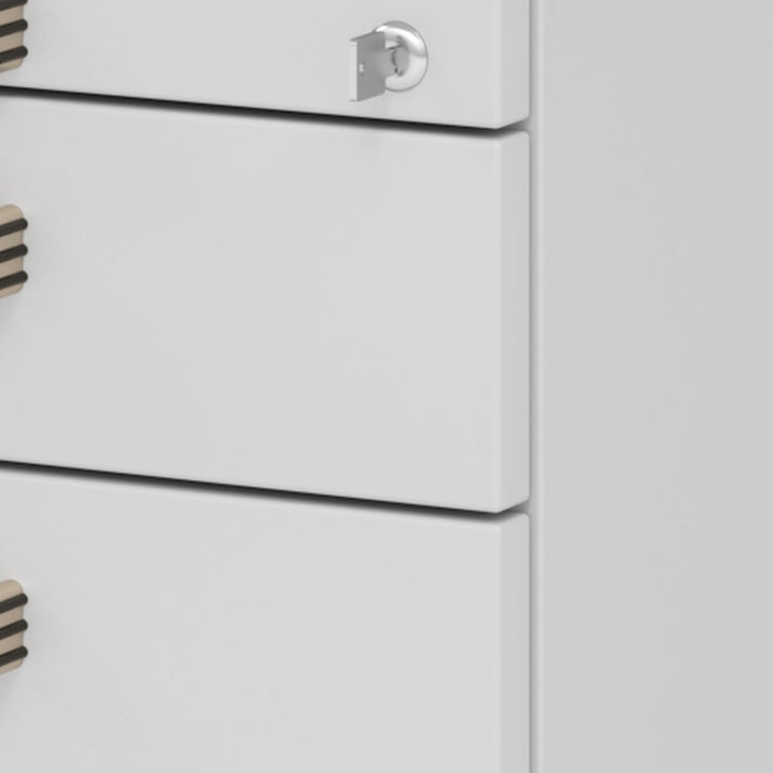 Hammerbacher | Rollcontainer 80cm, 1Schub, 1HR, Schl.SG Grau