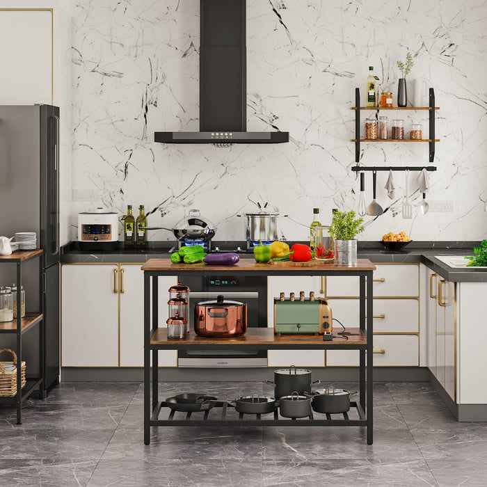 NEU | VASAGLE | Kücheninsel mit 3 Regalablagen