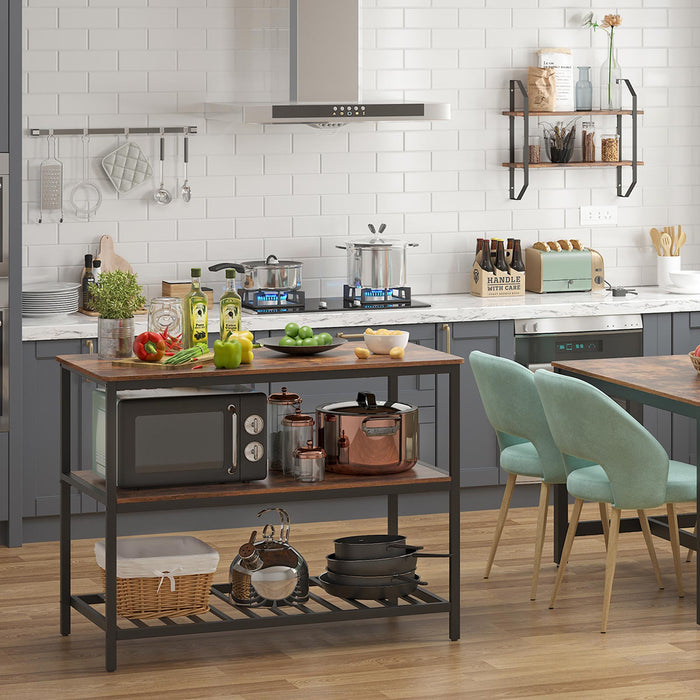 NEU | VASAGLE | Kücheninsel mit 3 Regalablagen