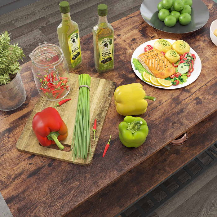 NEU | VASAGLE | Kücheninsel mit 3 Regalablagen