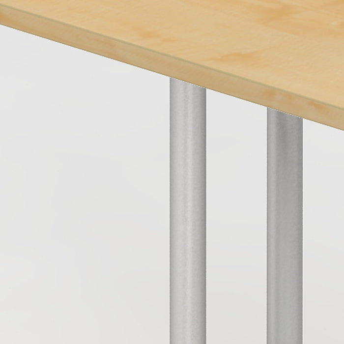 Hammerbacher | Schreibtisch C-Fuß 120x80cm Ahorn / Silber