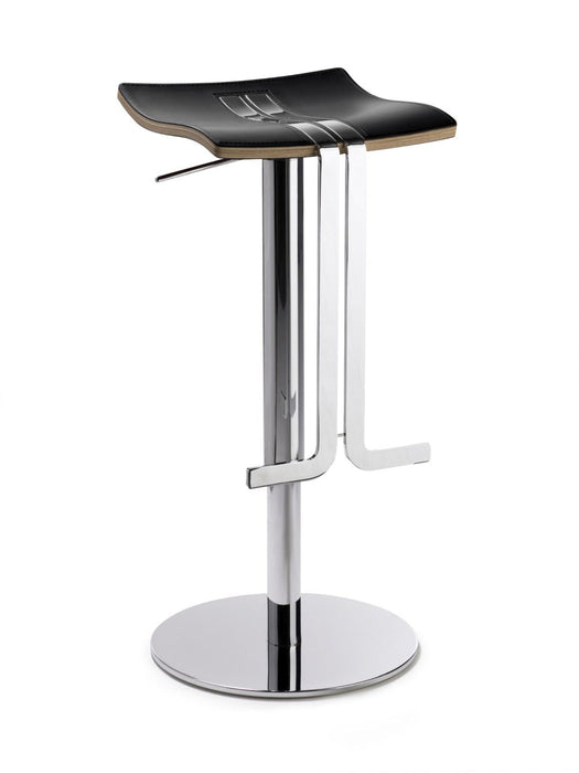 Bar- und Tresenhocker | myWAVE | Schwarz | Gestell Chrom