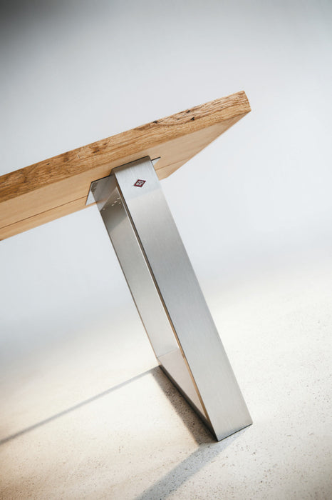 Wesco | Tischgestell ATG65, Tischgestell, edelstahlfarbig gebürstet