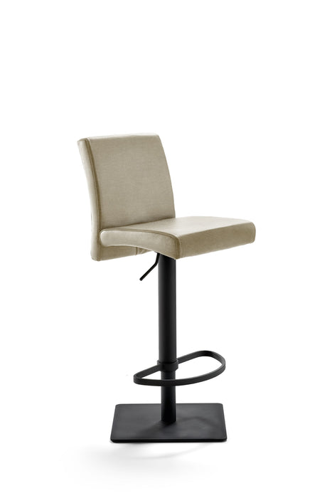 Mayer | Bar- und Tresenhocker 1286 | Warmes Grau | Gestell Schwarz pulverbeschichtet