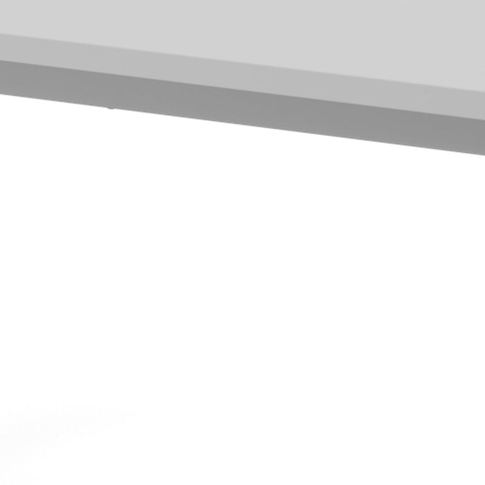 Hammerbacher | Schreibtisch 4Fuß-rd.180x80cm Grau / Silber