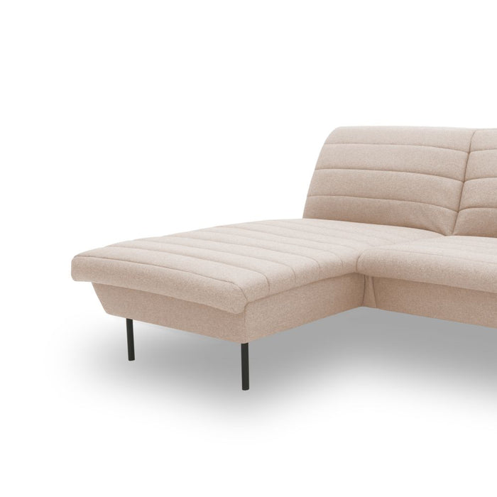 IX | Ecksofa Longchair | L-Form | links | attraktive Steppung
