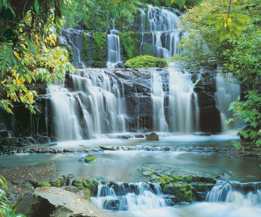 Digitaldruck Vlies Fototapete | Pura Kaunui Falls | 300 x 250 cm