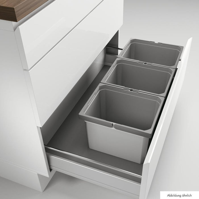 Naber | Cox® Box 235 K 900-3 Abfallsammler für vorhandene Auszüge Biodeckel hellgrau